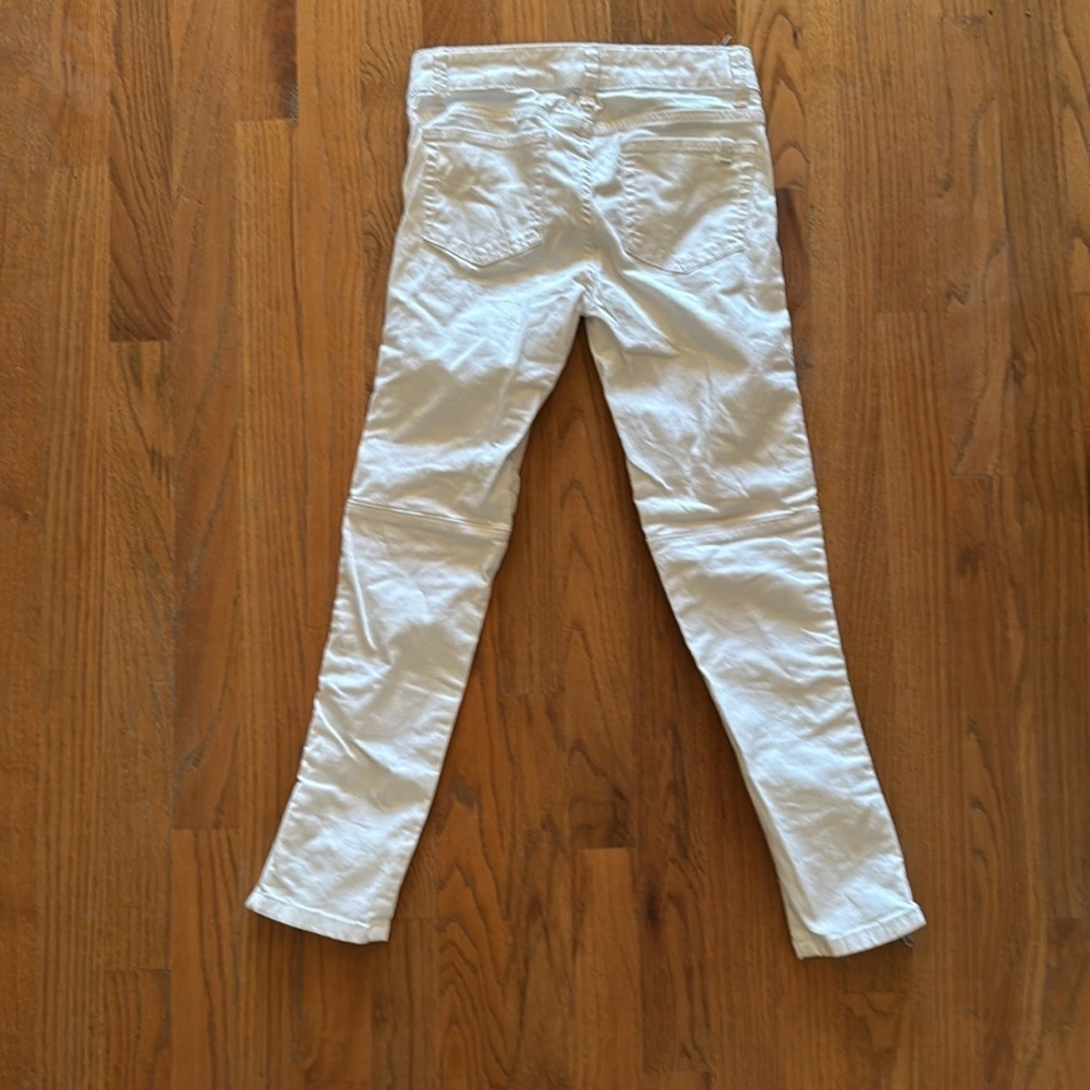 Joe’s Jeans girls white jeans hem zip size 12 - Picture 4 of 5